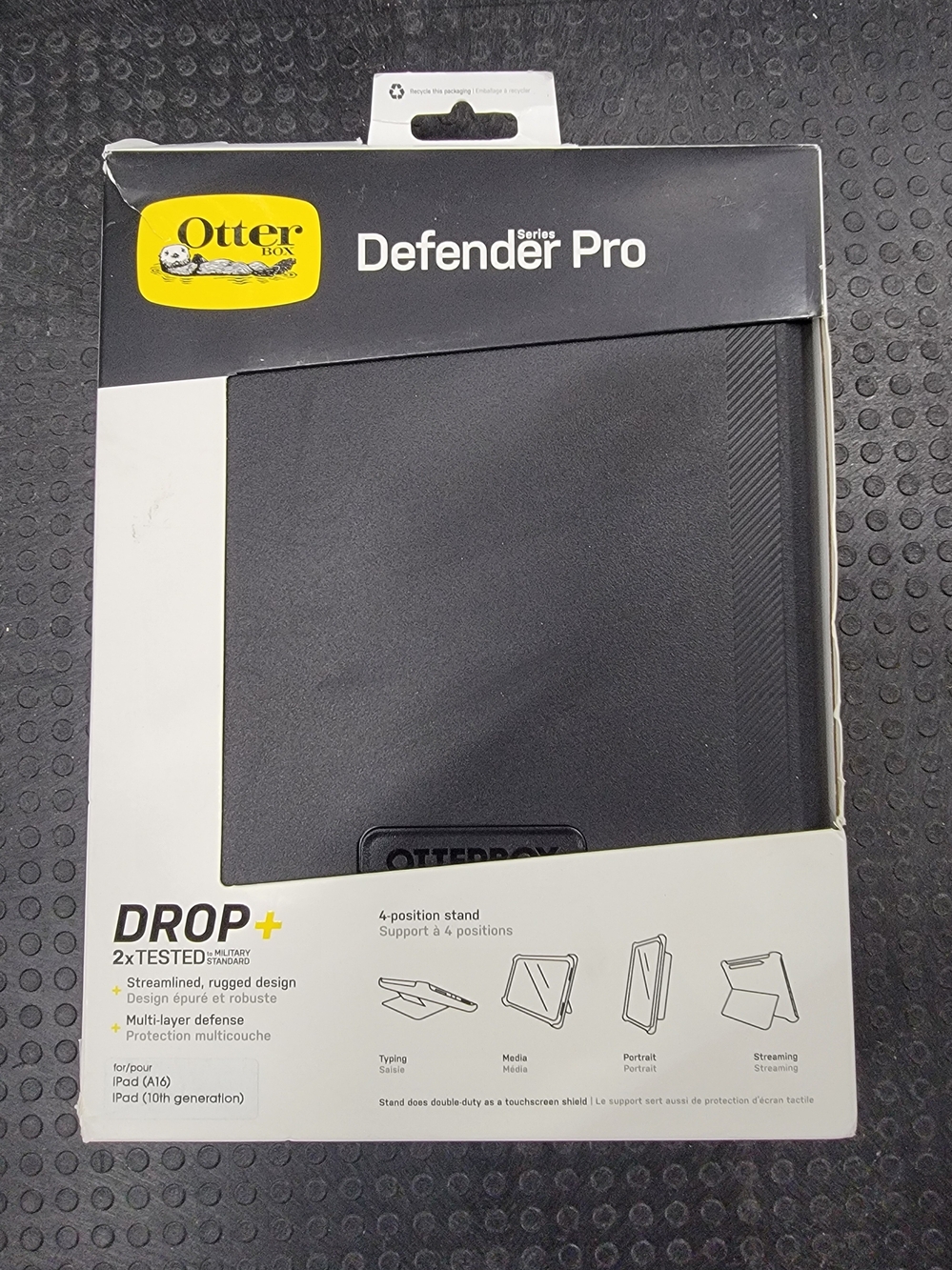 OtterBox Defender Pro Tablet Case for Ipad A16, 10th Gen. in Black
